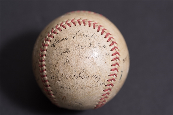 1943 Lancaster Red Roses Team Signed Baseball w. George Kell